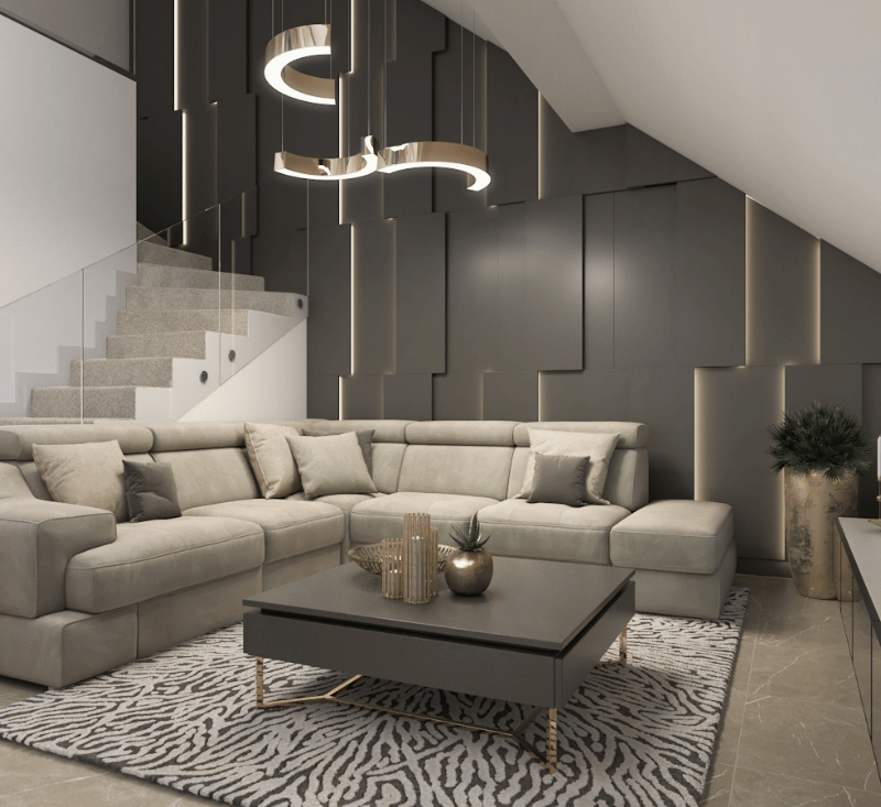 Egyedi nappali bútor személyre szabott kialakítással