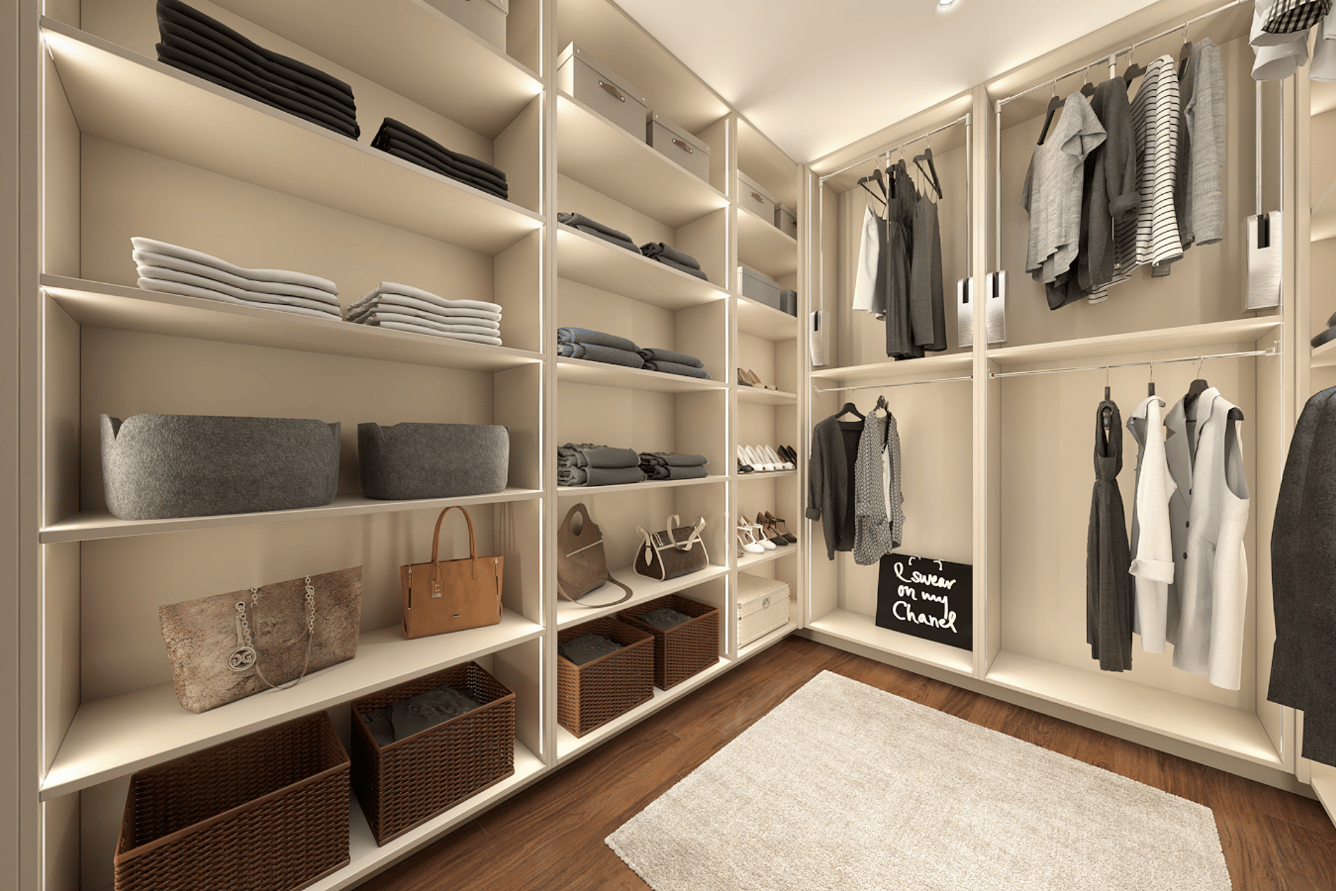 Gardróbszekrény készítés lakóterekhez igazítva