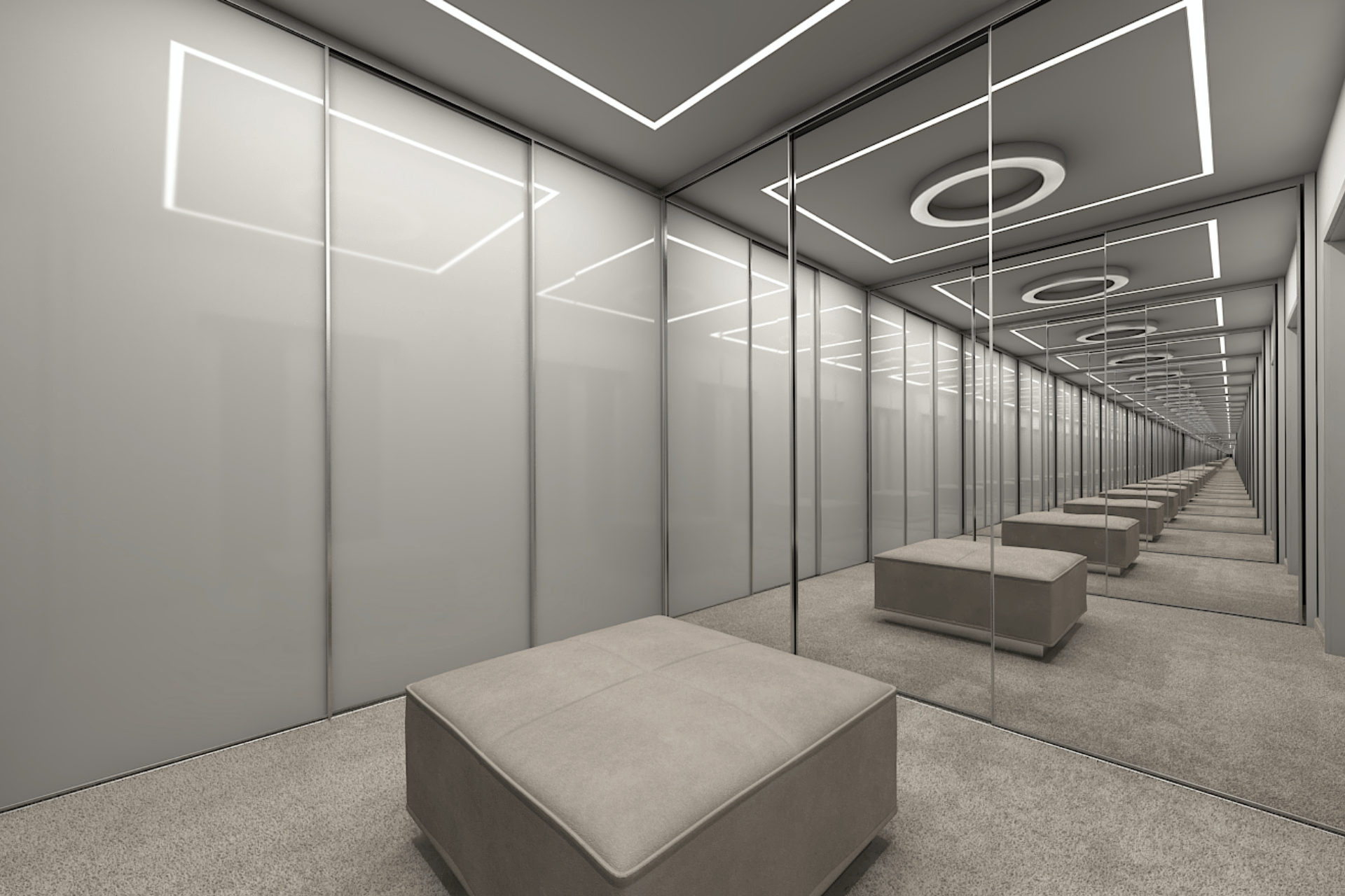 Egyedi gardróbszekrény tervezése és kivitelezése