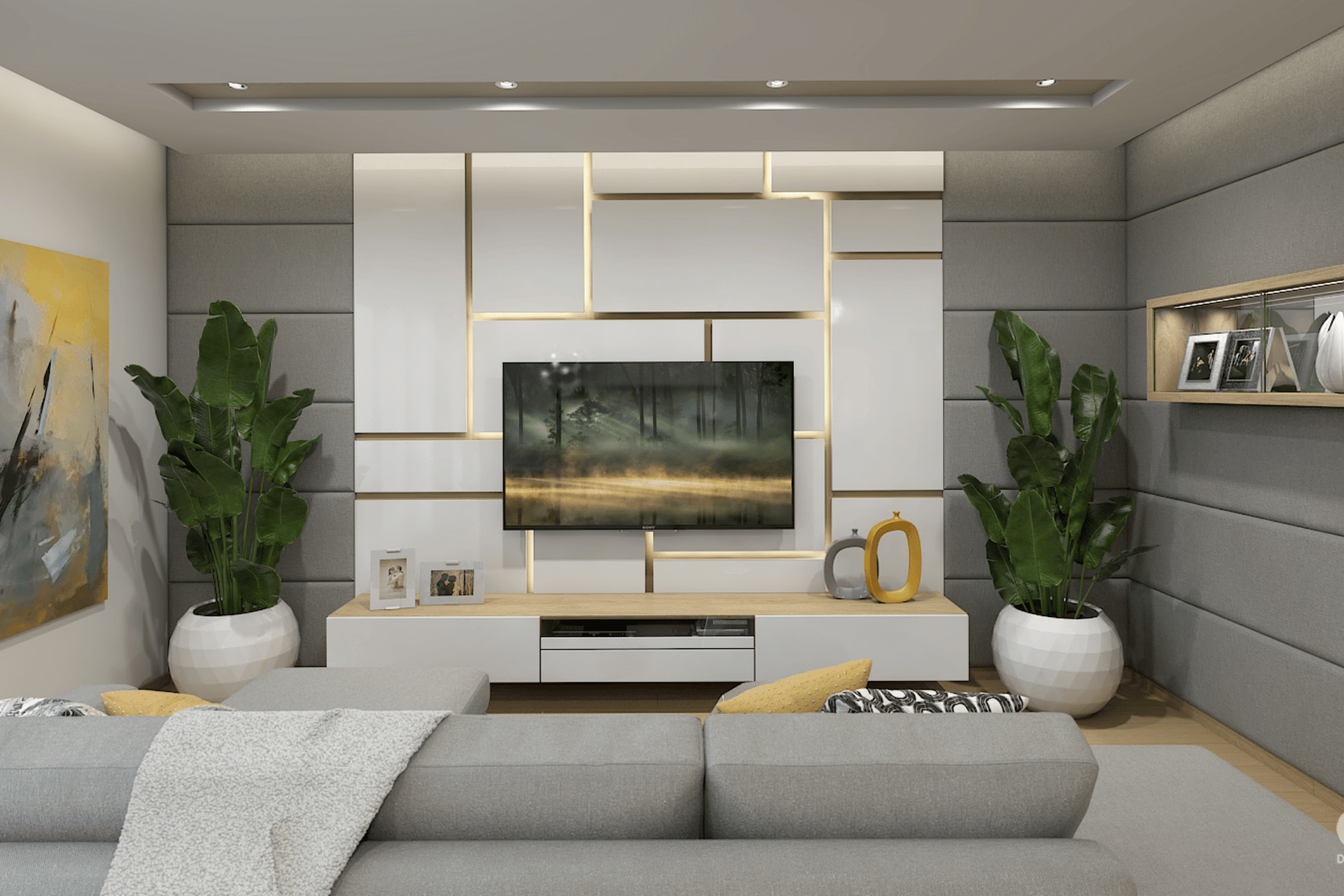 Egyedi tervezésű nappali bútor