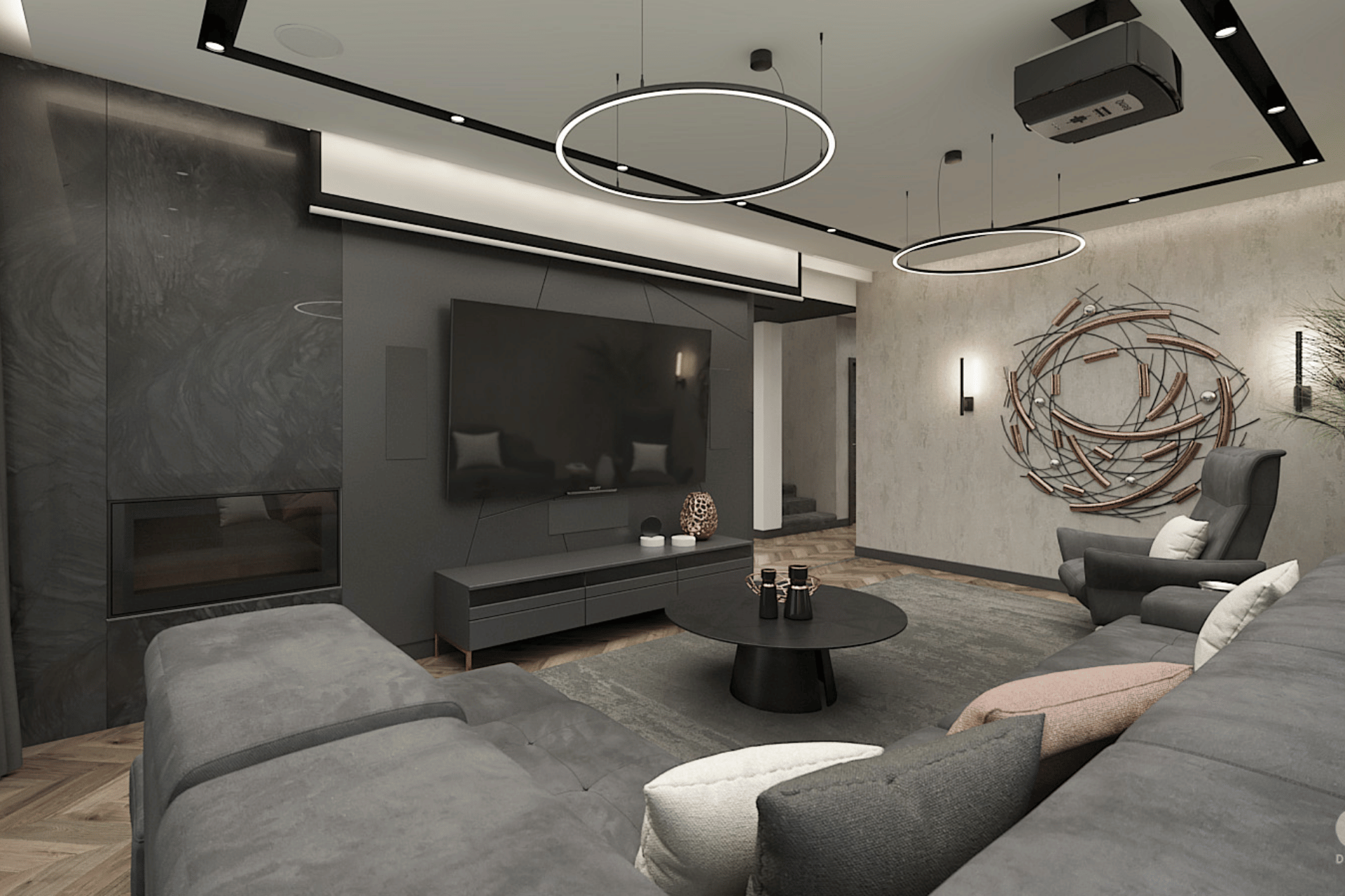 Nappali bútor egyedi megoldással