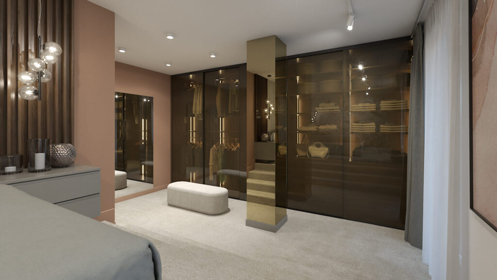 Gardróbszekrény megoldás egyedi tervezéssel