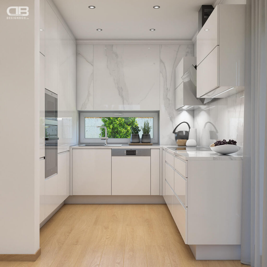 Letisztult, egyedi konyhabútor kivitelezés